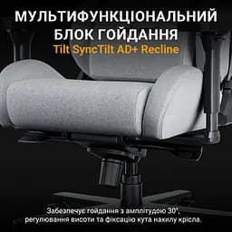 Крісло ігрове Anda Seat Kaiser 2 Pro Size XL Gray Linen Fabric (AD12YXL-17-G-F-G01) - мініатюра 10