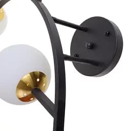 Люстра стельова Brille в спальню Е27 60W BK/WH (BR-01 644C/3) - мініатюра 8