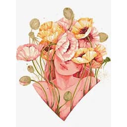 Картина за номерами "Квітковий дотик" ©lesya_nedzelska_art Ideyka KHO2589 30х40 см