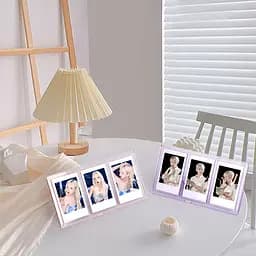 Фоторамка Fujifilm Instax Mini на 3 фото, прозора, рожева - мініатюра 3