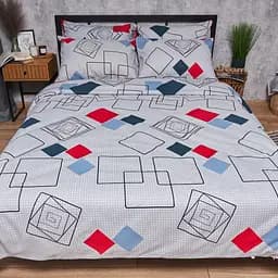 Підковдра Moon&Star Бязь Gold Люкс Urban Grid Полуторна Євро 160x220 см - мініатюра 2