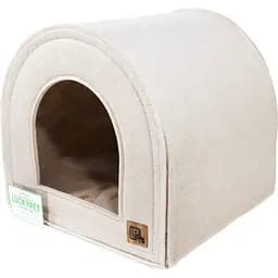 Лежак-будиночок Lucky Pet Опера №4 55х55х55 см бежевий