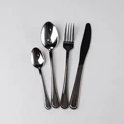 Набор столовых приборов Yiwu из нержавеющей стали на 6 персон 24 предмета столовая ложка вилка чем серебристый подарочная упаковка HP-16978-25