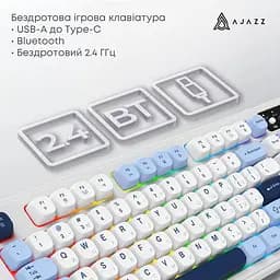 Клавіатура Ajazz AF98 PLUS Glacier Blue (AF98-PLUS-GB) - мініатюра 7
