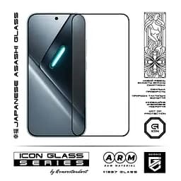 Захисне скло для Xiaomi Poco X8 Pro 5G, Icon, 2.5D загартоване скло, повне проклеювання, глянсове, удароміцне, з олеофобним покриттям, сумісне з чохлами, міцність 9H, проста установка, ArmorStandart (ARM90694) - мініатюра 2