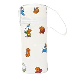 Термоконтейнер для пляшечки Lindo Ведмедик, червоний (Pk 908 в черв.)