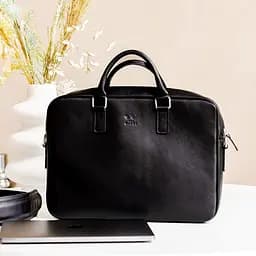 Шкіряна ділова сумка Briefcase 2.0 чорний - мініатюра 9