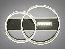 Стельова LED-люстра з пультом, диммером та підсвічуванням Diasha 5237/400+300 - мініатюра 2