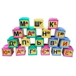 Дитячі розвиваючі кубики "Абетка" 70576 укр. мовою - мініатюра 2