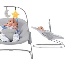 Шезлонг-гойдалка Kinderkraft Calmee сірий (00-00305093) - мініатюра 4