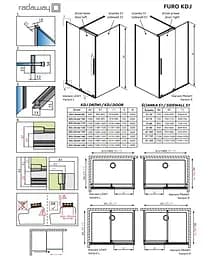 Душова стінка Radaway Furo 78x200 прозоре скло, хром (10110780-01-01) - мініатюра 8
