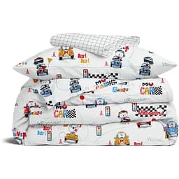 Комплект постільної білизни Cosas Teddy driver CS2 Підлітковий червоний (TeddyDrivepColor_CellGreyWhite_155)