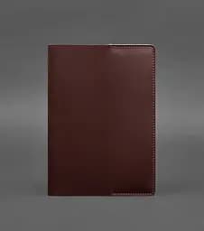 Шкіряна обкладинка для блокнота 6.0 (софт-бук) Бордова Crazy Horse