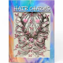 Наклейки-стрази для волосся 2715-17/3, на аркуші (6955556326880) Рожевий