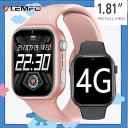 Смарт-годинник дитячі LEMFO K20 4G з камерою WI-FI GPS SIM-карта GEO паркан силіконовий ремінець Pink (16738) - мініатюра 6