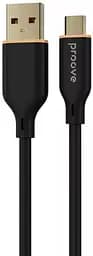 Кабель Proove Jelly Silicone Type-C 2.4A (1m) black (CCJS20001201)