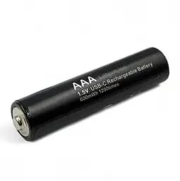 Акумулятор AAA Soshine Li-ion R03 400mAh 10440 USB 1.5V (Чорний) - мініатюра 3