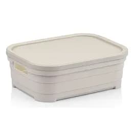 Кошик Idea Home Pyramid з кришкою 2.8 л 24x18.3x8.5 см бежевий (00637 Bej)