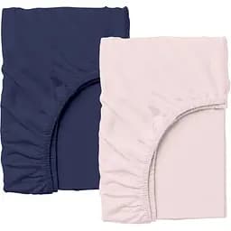 Набір простирадл на резинці Cosas DARK BLUE/PUDRA 140х200х20 см (Set_DarkBlue_Pudra_140x200_2)