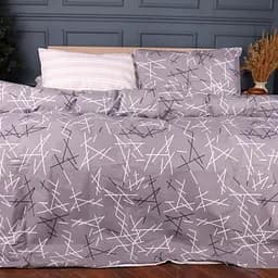 Комплект постельного белья MirSon Scandi Lines Ranforce Elite 200х220 см серый (2200012434345)