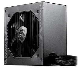 Блок питания 650 Вт, MSI MAG A650BN, черный, 80+ Bronze, Active PFC, 12 см, 2xMolex/5xSATA/2x6+2-pin/1x4+4-pin