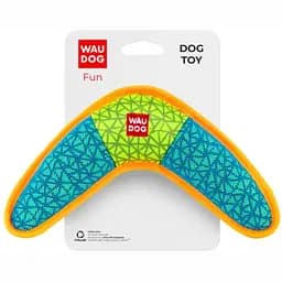 Игрушка для собак Waudog Fun бумеранг, 24х14 см, голубой (62072)