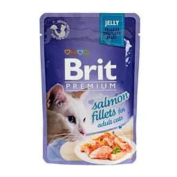 Корм волого Brit Premium Cat Salmon Fillets Jelly pouch