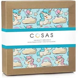 Наматрасник непромокаемый Cosas Mint Unicorn 70х120 см мята (WaterSheet_UnicornMint_120)