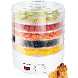 Харчова сушарка Maltec DryMaster II 500 Вт 11.5 л 5 лотків регулювання температури 35–70°C захист від перегріву BPA Free