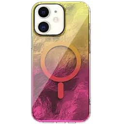 Чохол Epik TPU Shiny Mountain MagFit для Apple iPhone 11, 6.1 Yellow/Pink