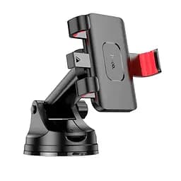 Автотримач для телефона HOCO H22 Dragon automatic clamping car holder(center console) Red Black