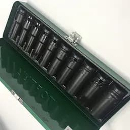Набір довгих торцевих головок ударних TOPTUL 1/2" 10-24мм 10 од. GDAD1002 - мініатюра 4