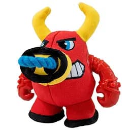 Сверхпрочная игрушка для собак плюшевый бычок с пищалкой Croci Warriors Bull 18 x 12 x 12 см