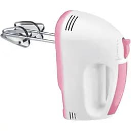 Ручний міксер кухонний XPRO KM-2033 на 5 швидкостей 2 насадки біло-рожевий (40985-KM-2033 Pink)