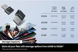 Samsung Накопичувач Samsung 512GB USB 3.1 Type-A Fit Plus - мініатюра 3