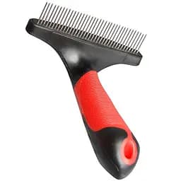 Flamingo rake rotating teeth расческа грабли для собак с длинной жесткой и курчавой шерстью