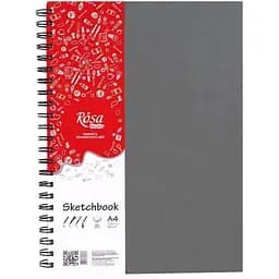 Блокнот на спирали A4 Rosa Studio (21х29.7см) 100г/м2 80л серый