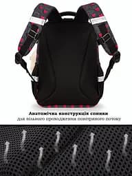 Ортопедичний рюкзак School Standard для дівчинки 475 гр 17,5 літрів Чорний з рожевим - мініатюра 5