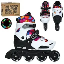 Детские раздвижные ролики A4157-M-W, размер 35-38