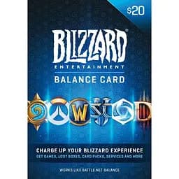 Подарункова карта Бліззард Blizzard Gift Card на суму 20 usd, US-регіон