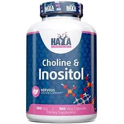 Холин и Инозитол Haya Labs Choline & Inositol 500 мг 100 капсул