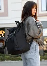 Жіночий рюкзак Sambag RollTop чорний 41 х 30 х 16 см (24238065) - мініатюра 2