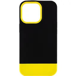 Чохол Epik TPU+PC Bichromatic для Apple iPhone 13 Pro 6.1 Black/Yellow