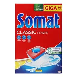 Уцінка. Таблетки для посудомийної машини Somat Lemon Classic power 95 шт. 