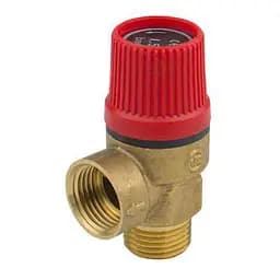 Запобіжний клапан Karro KR527 для систем опалення 1/2" ВЗ 1,5 бар 30412