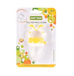 Ніблер силіконовий Baby Team, жовтий (6203 желтый) - мініатюра 4