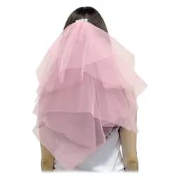 Фата на заколке со стразами