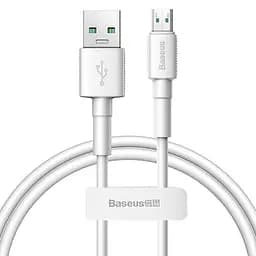 Кабель Baseus Mini Cable USB to MicroUSB 4A 0.5m CAMSW-C02 White