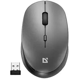 Мишка Defender Auris MB-027 Silent Wireless Grey (52029)