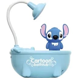 Дитяча настільна лампа Стіч ванна блакитна (068B)